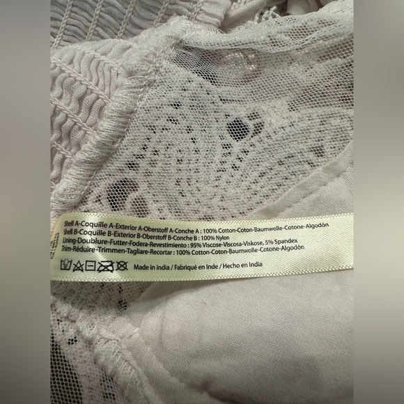 Free People Intimately Bralette. Size:Large 
Soft Pink - Picture 8 of 8